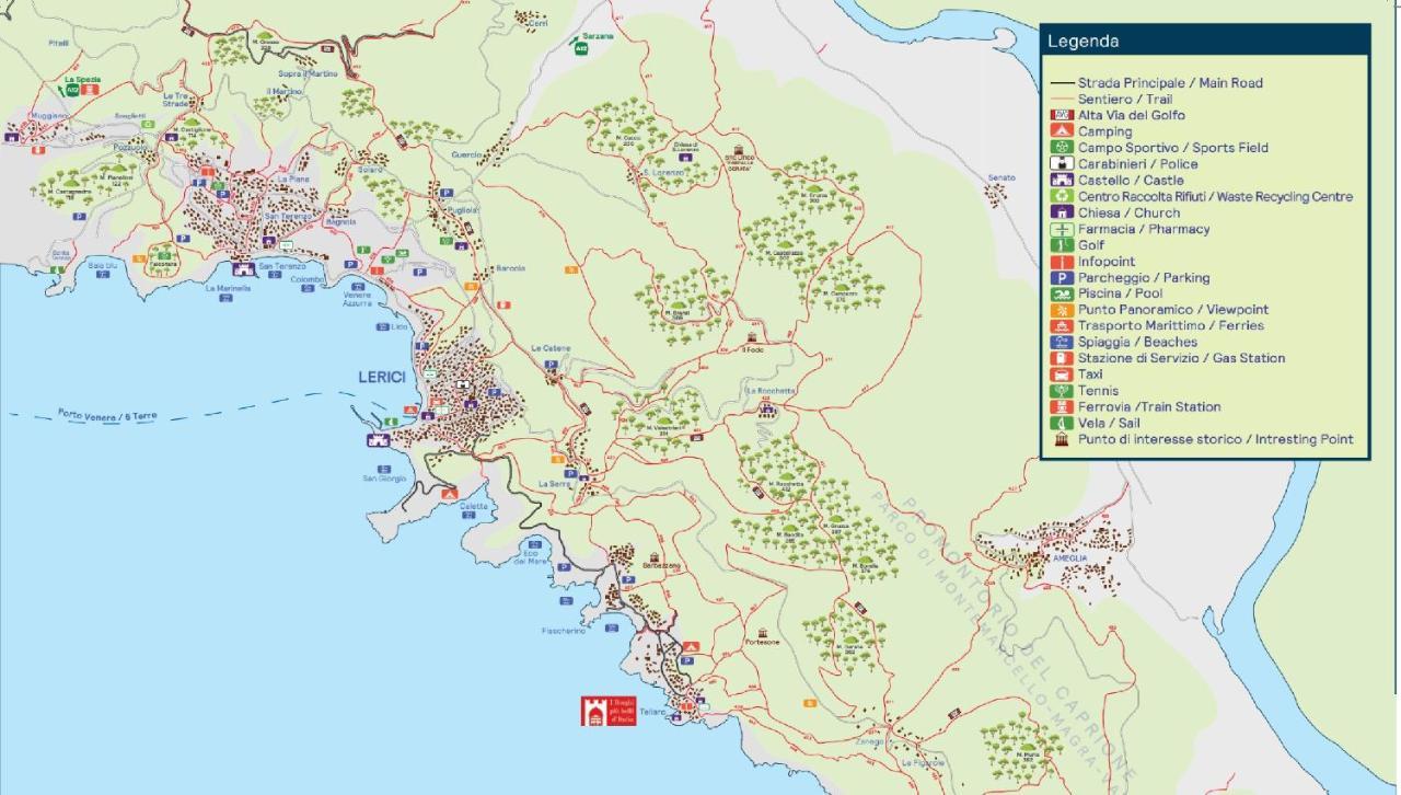 35 m2, 1 yatak odalı, 1 banyolu Daire, Lerici bölgesinde Daire Dış mekan fotoğraf